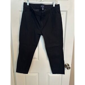 Gap Outlet Black Slim City Crop 14S